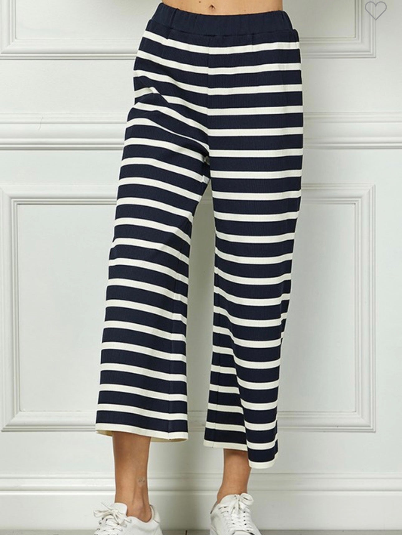 Navy and White Stripe Set