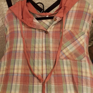 Pink plaid tee shirts