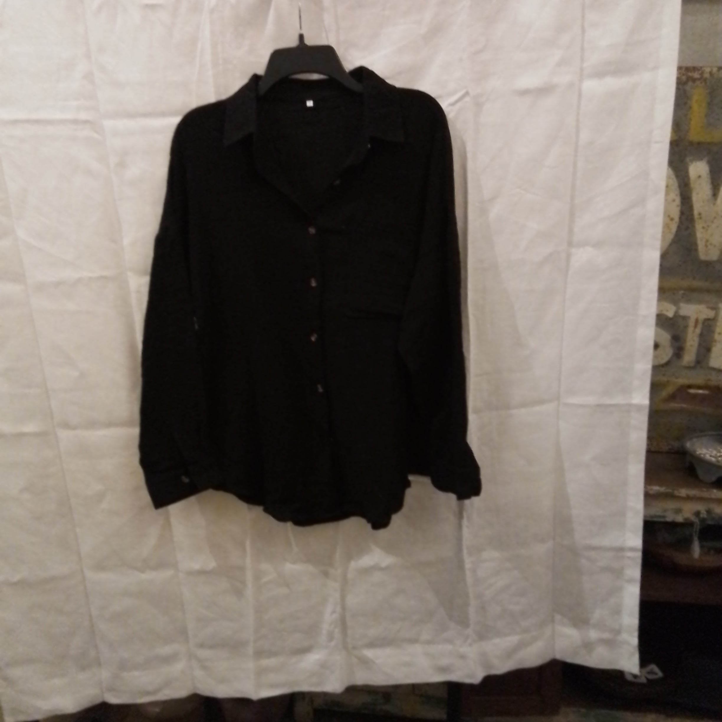 Black Button down