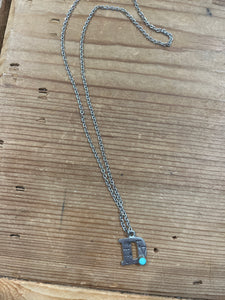 Silver D Necklace