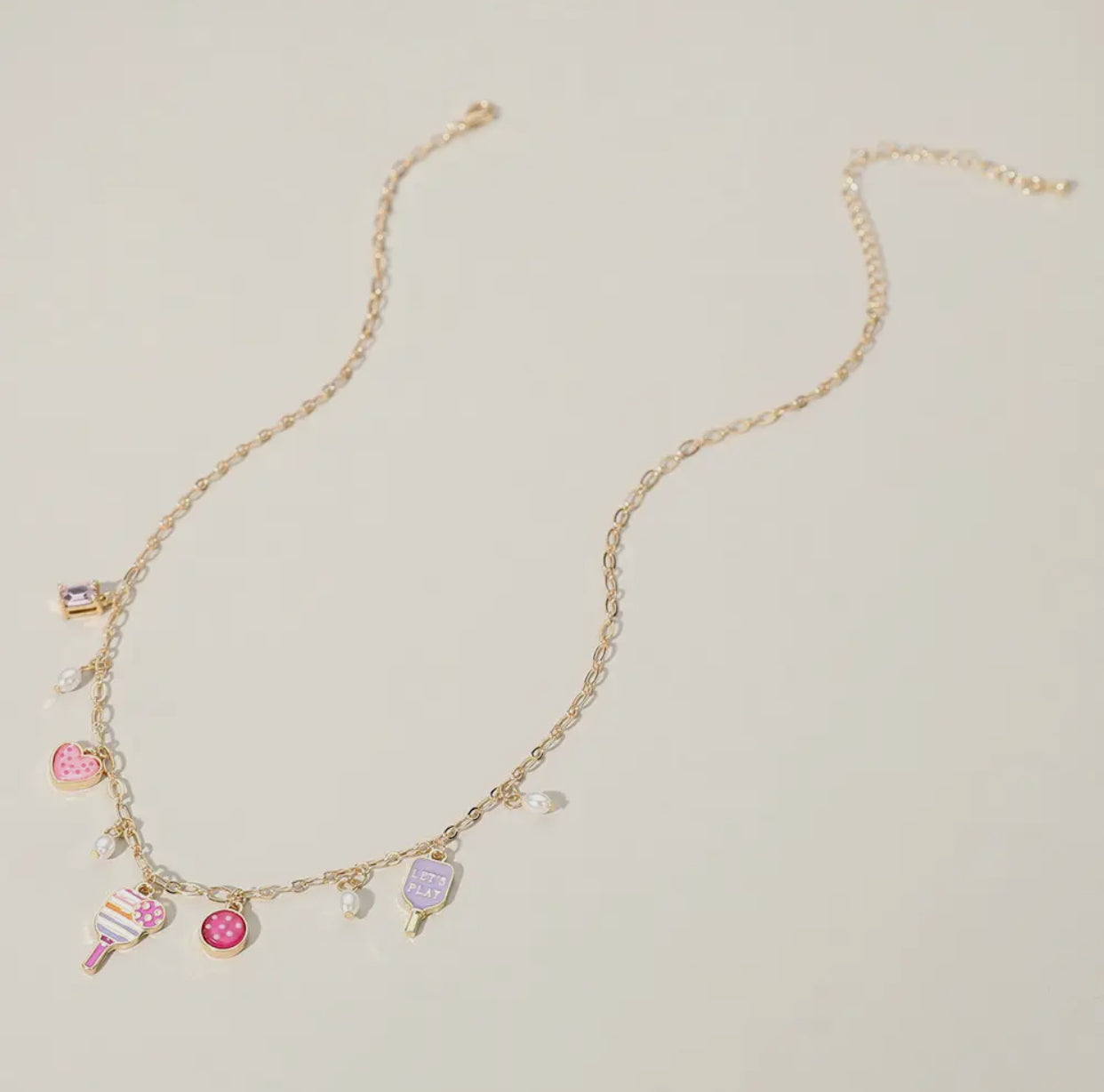 Pickleball Charm Necklace
