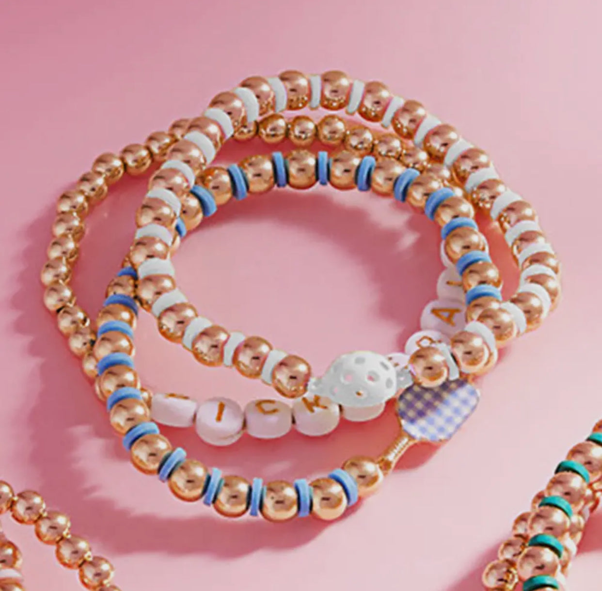 Pickleball Beaded Bracelet