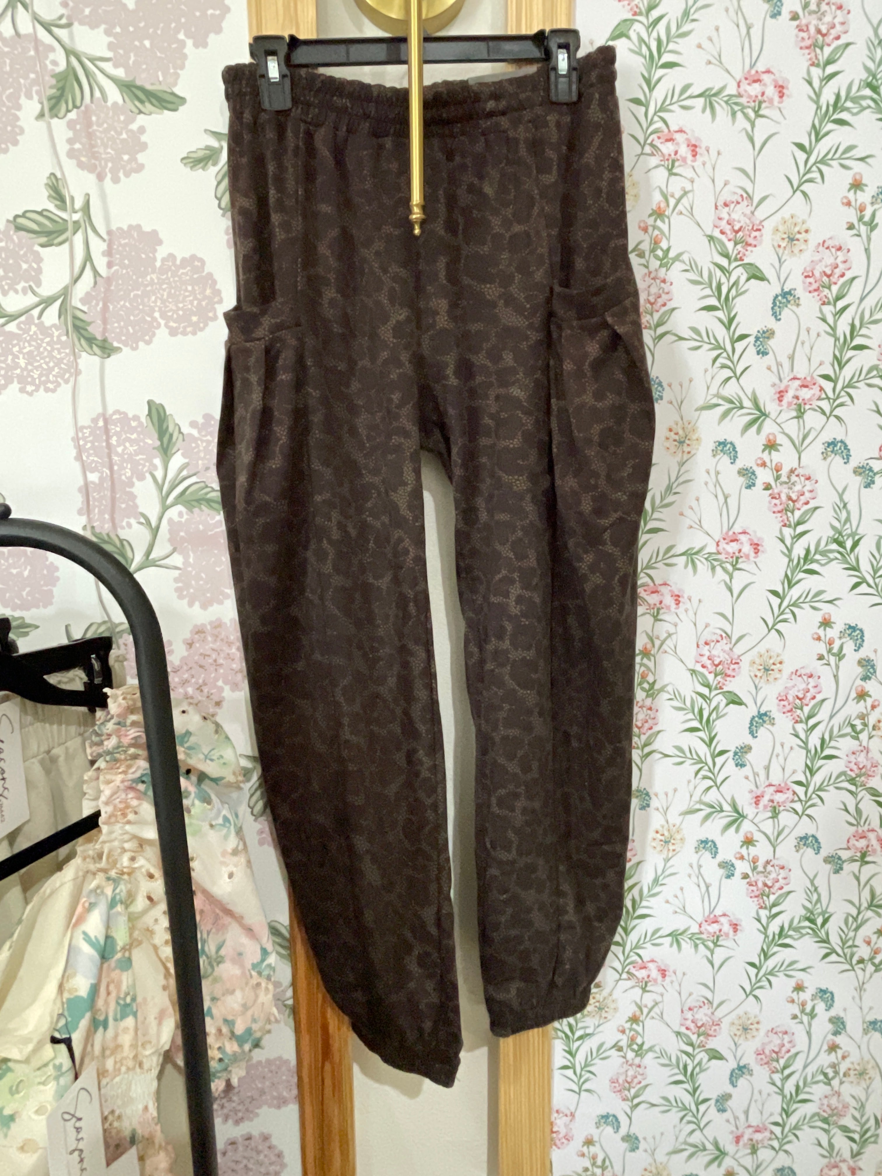 Snake Skin Balloon Pants with Pockets
