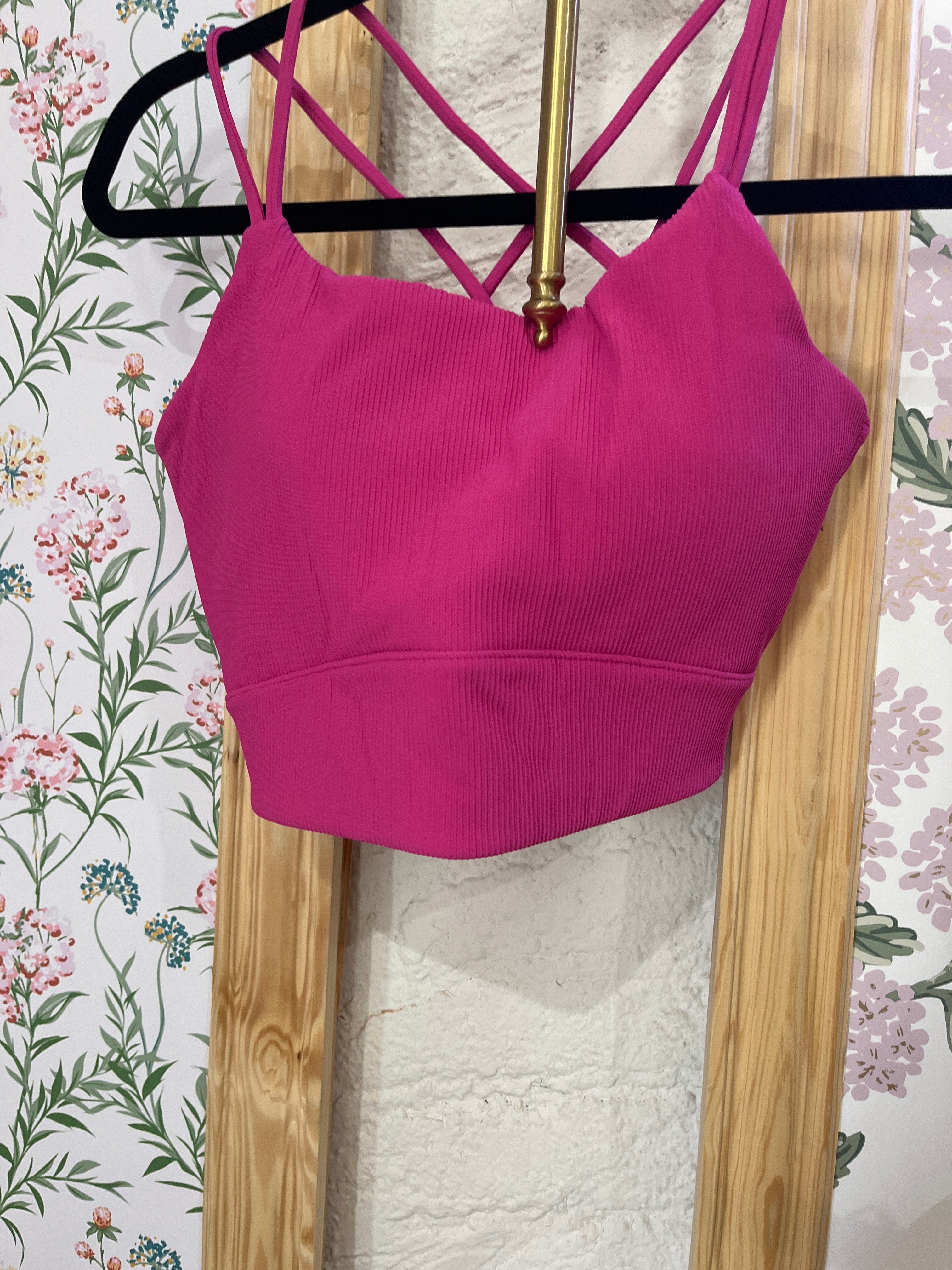 Pink Sports Bra