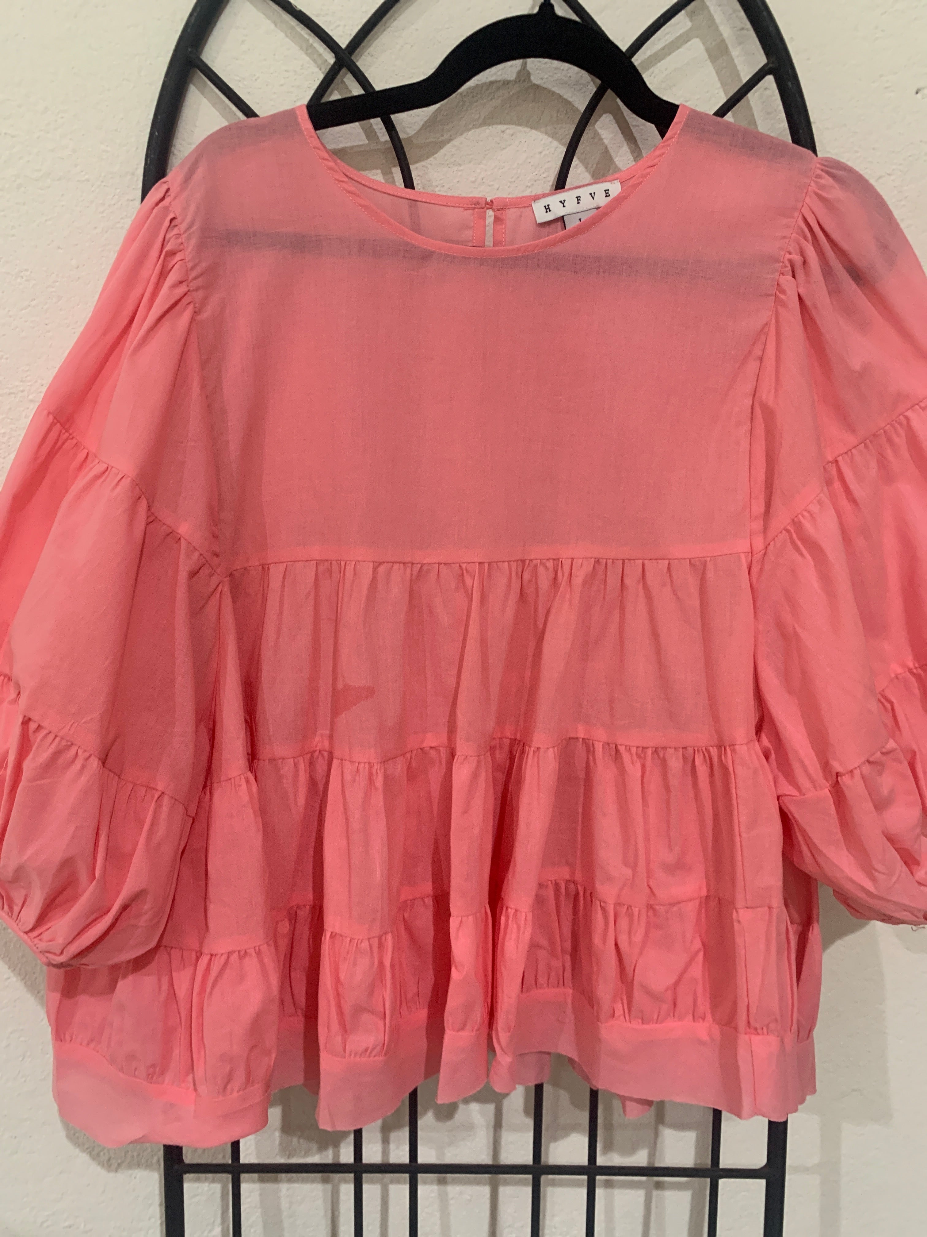 Pink Linen Blouse