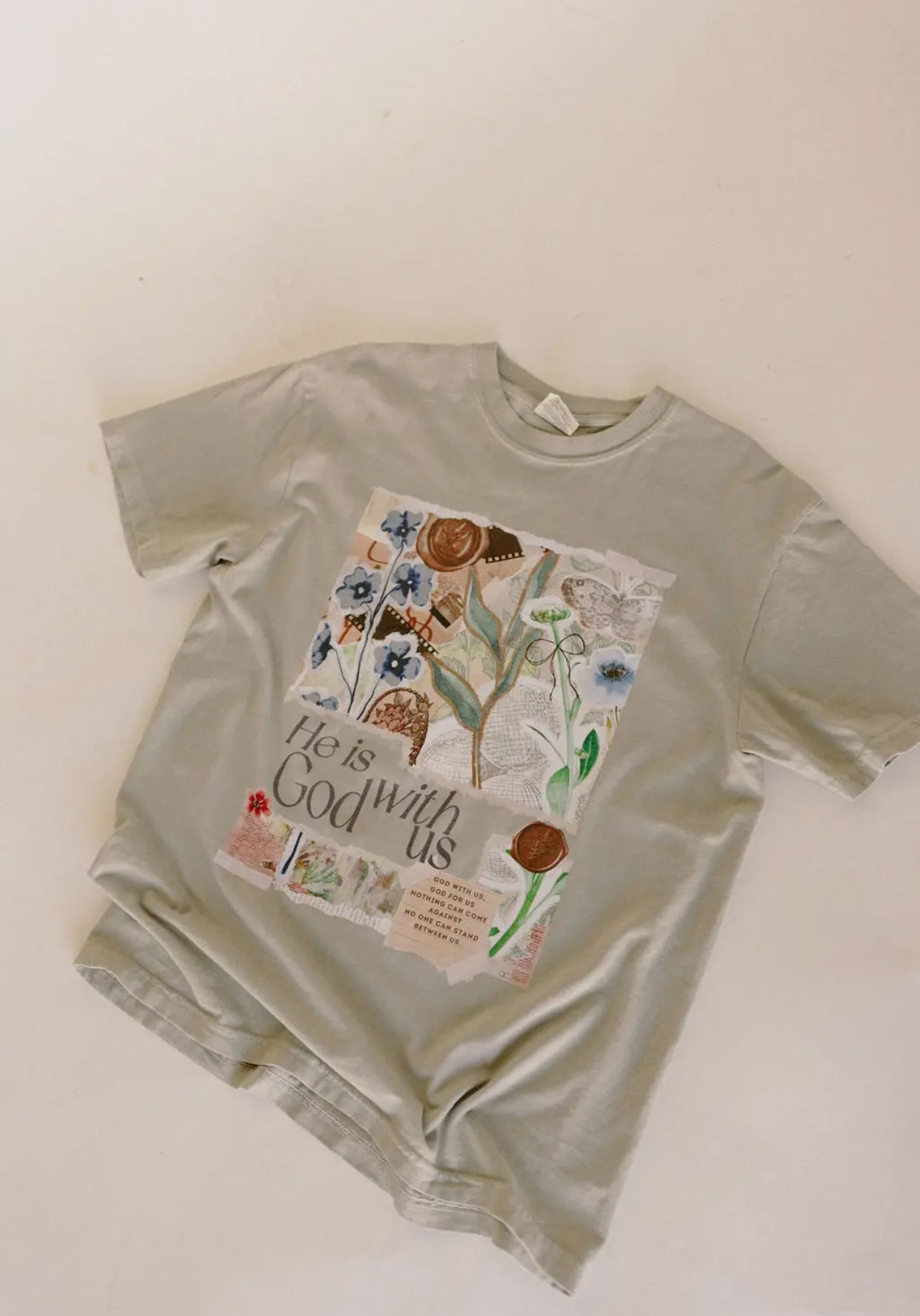 He Is With Us Tee-SMALL 50% OFF