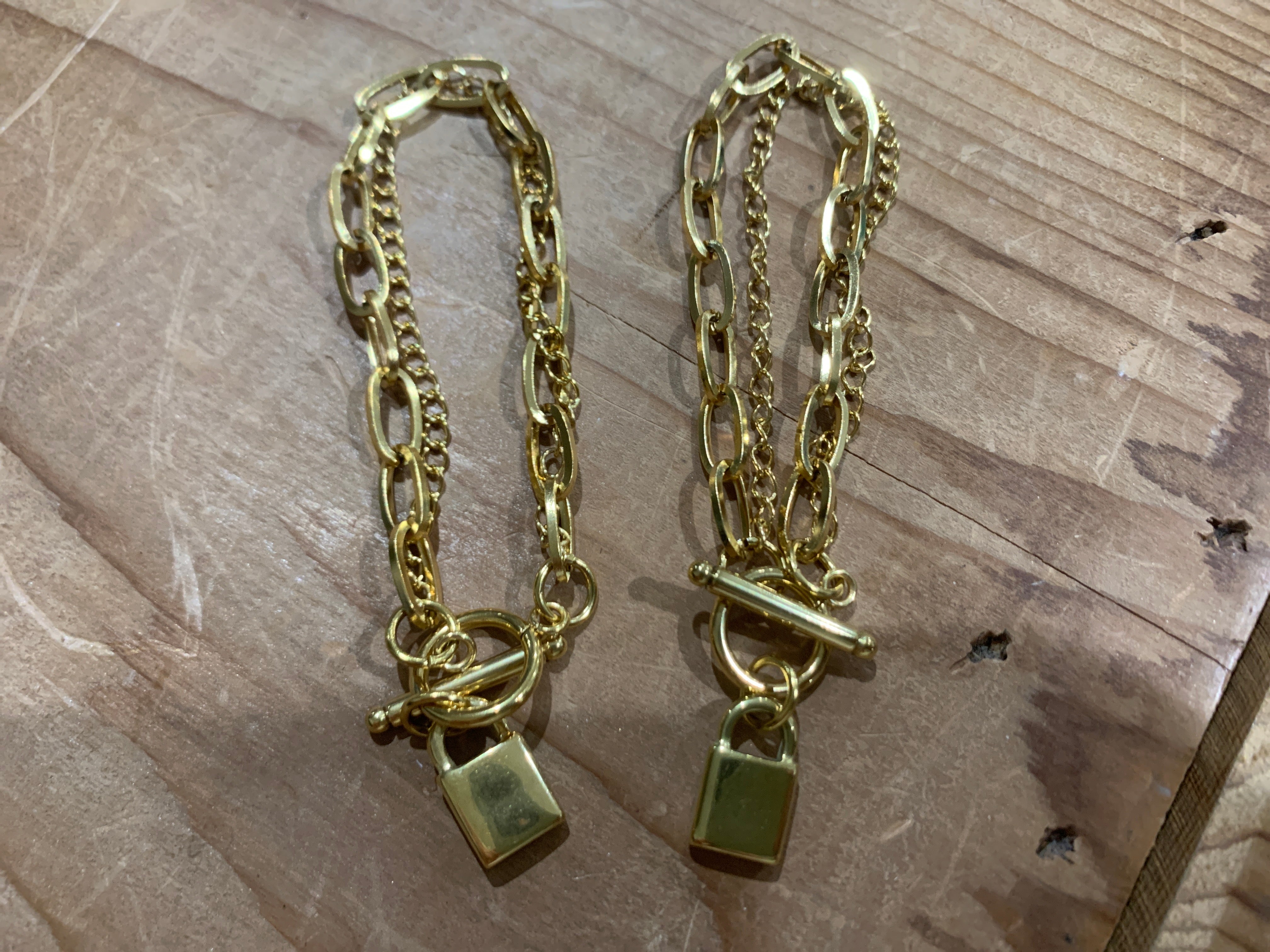 Gold Locket Braclet