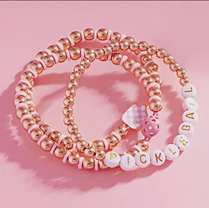 Pickleball Beaded Bracelet