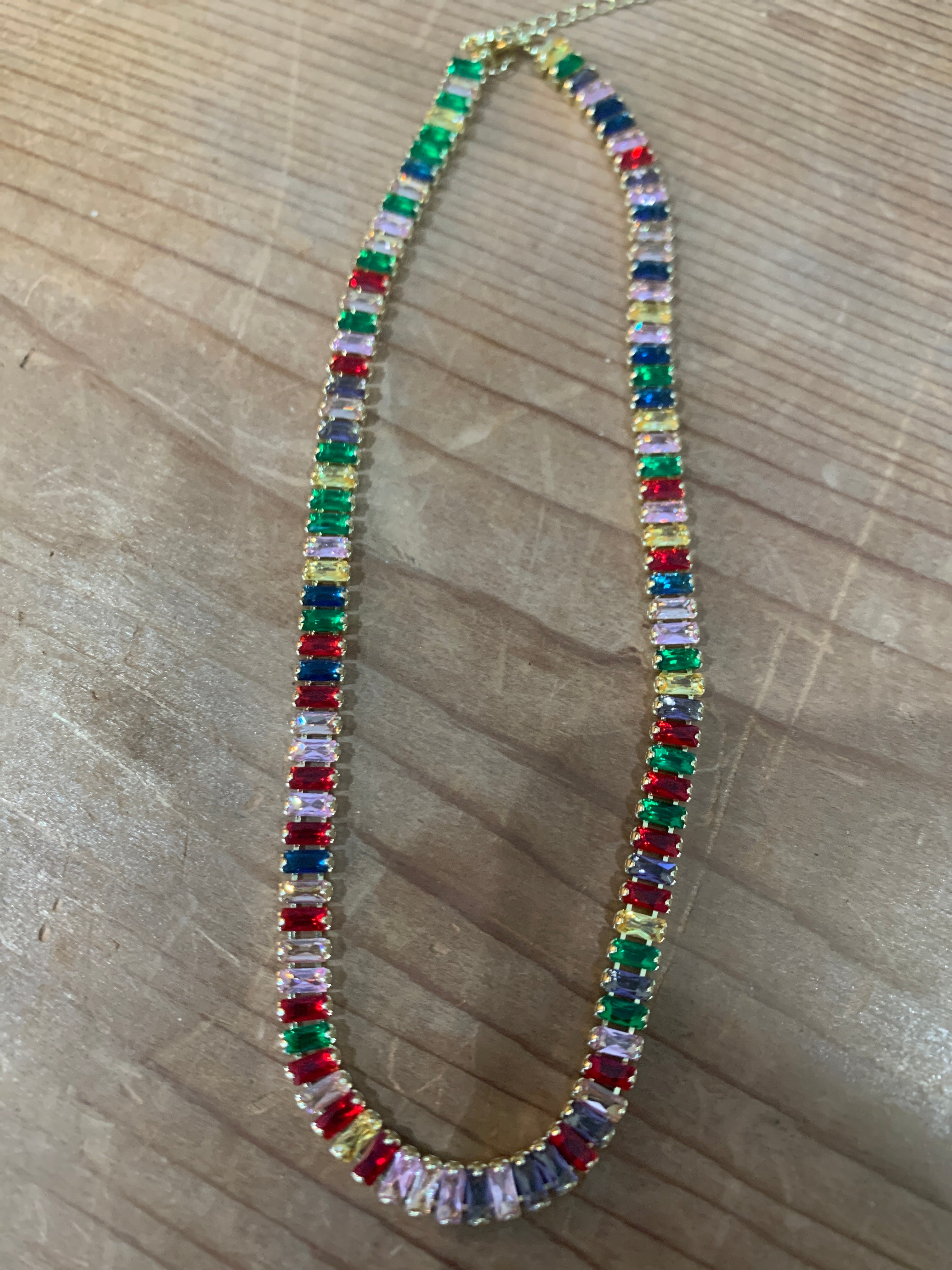 Multicolor Gem Necklace
