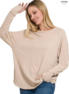 Zenana raglan thumb hole