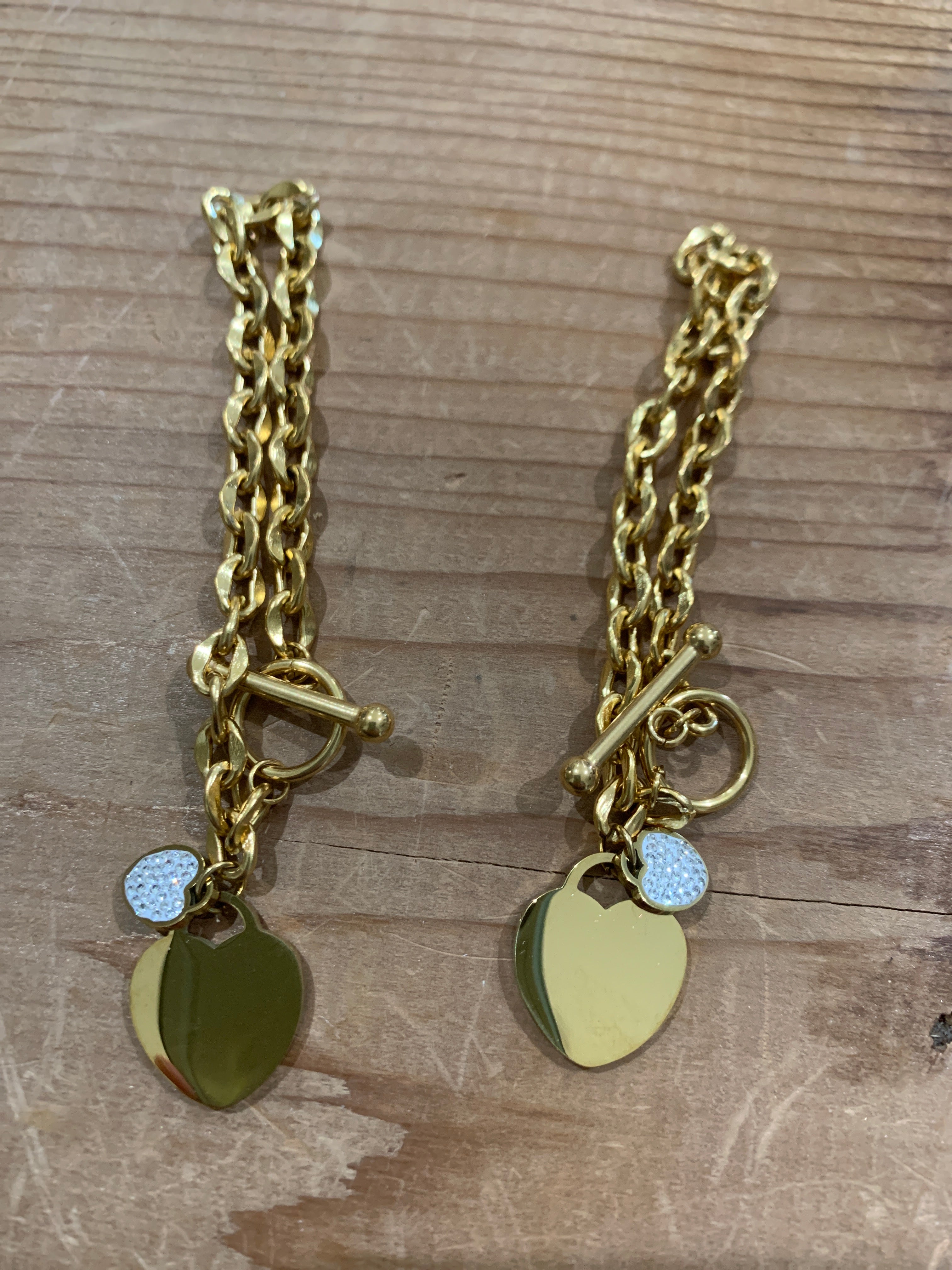 Gold Heart Bracelet