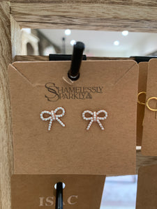 Rose Gold Bow Earring