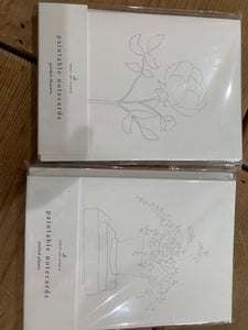 Watercolor Paintable Cards