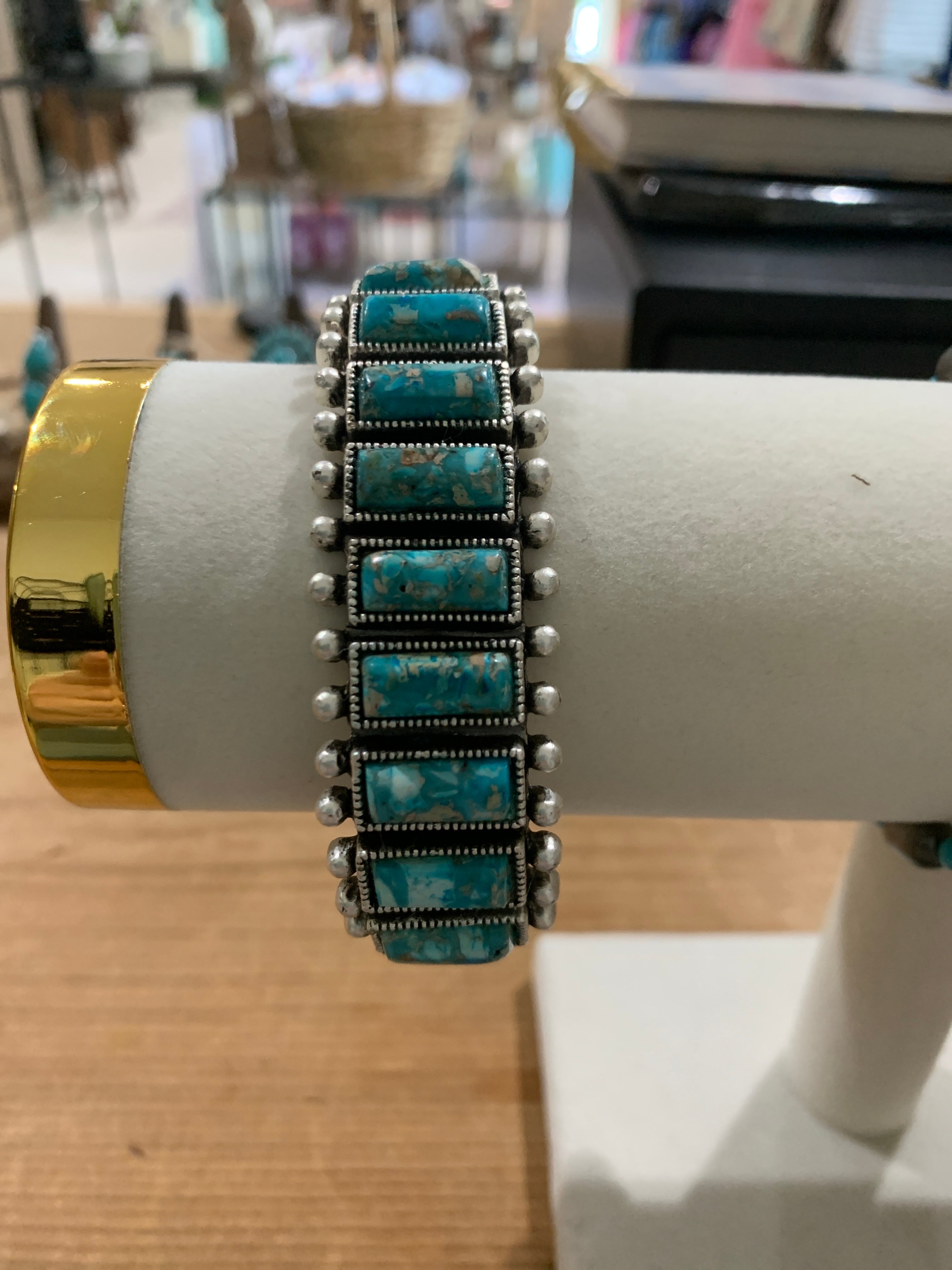 Turquoise/Silver Cuff