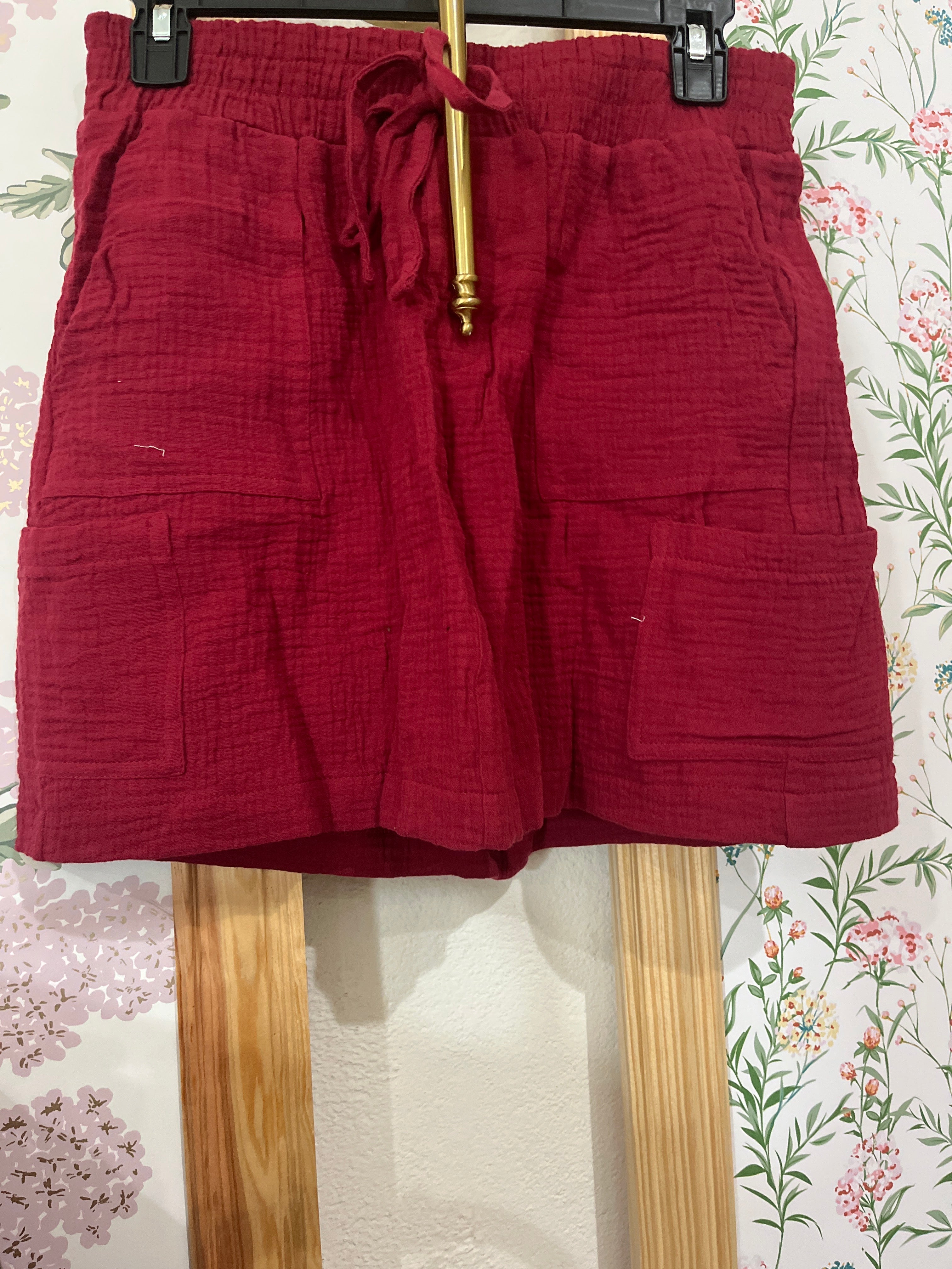 Red Flowy Skirt