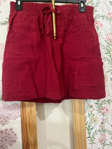 Red Flowy Skirt