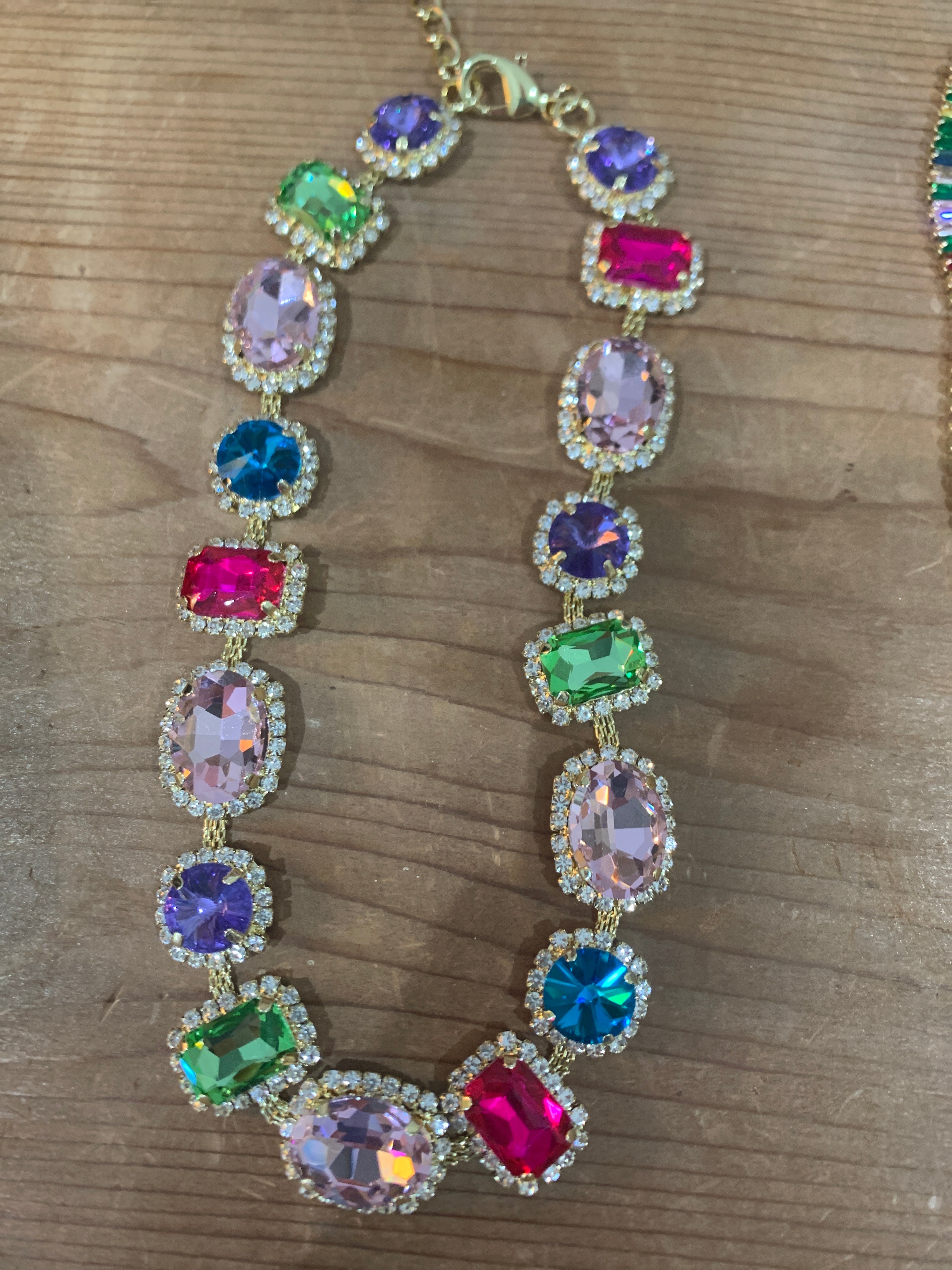 Multi Color Bling Necklace
