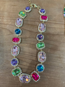 Multi Color Bling Necklace