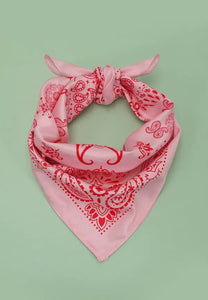 Pink Western Bandana