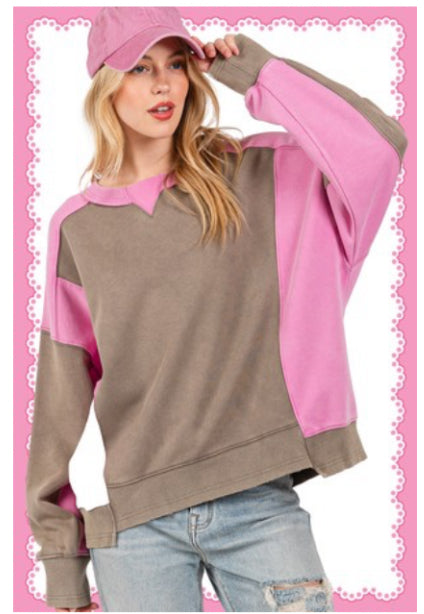 Color Block Sweater S M L