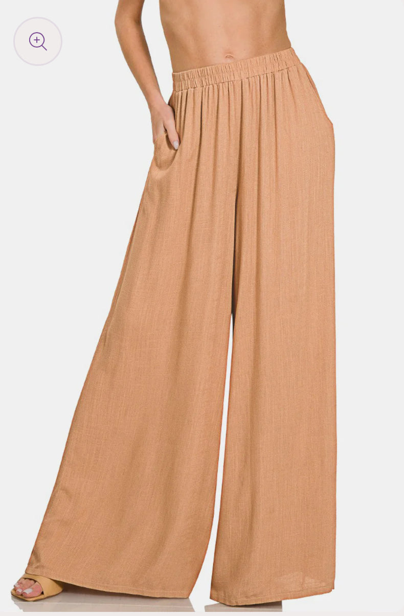 Rust Linen Pant S M L XL