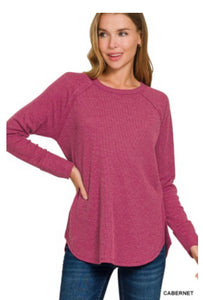 Waffle Knit Lg Sleeve- S M L XL