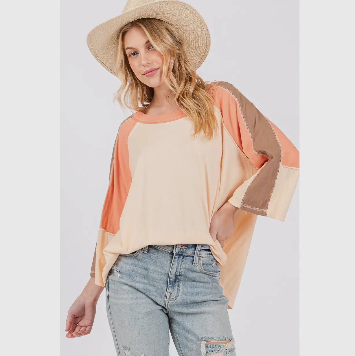 Color Block Tee S M L
