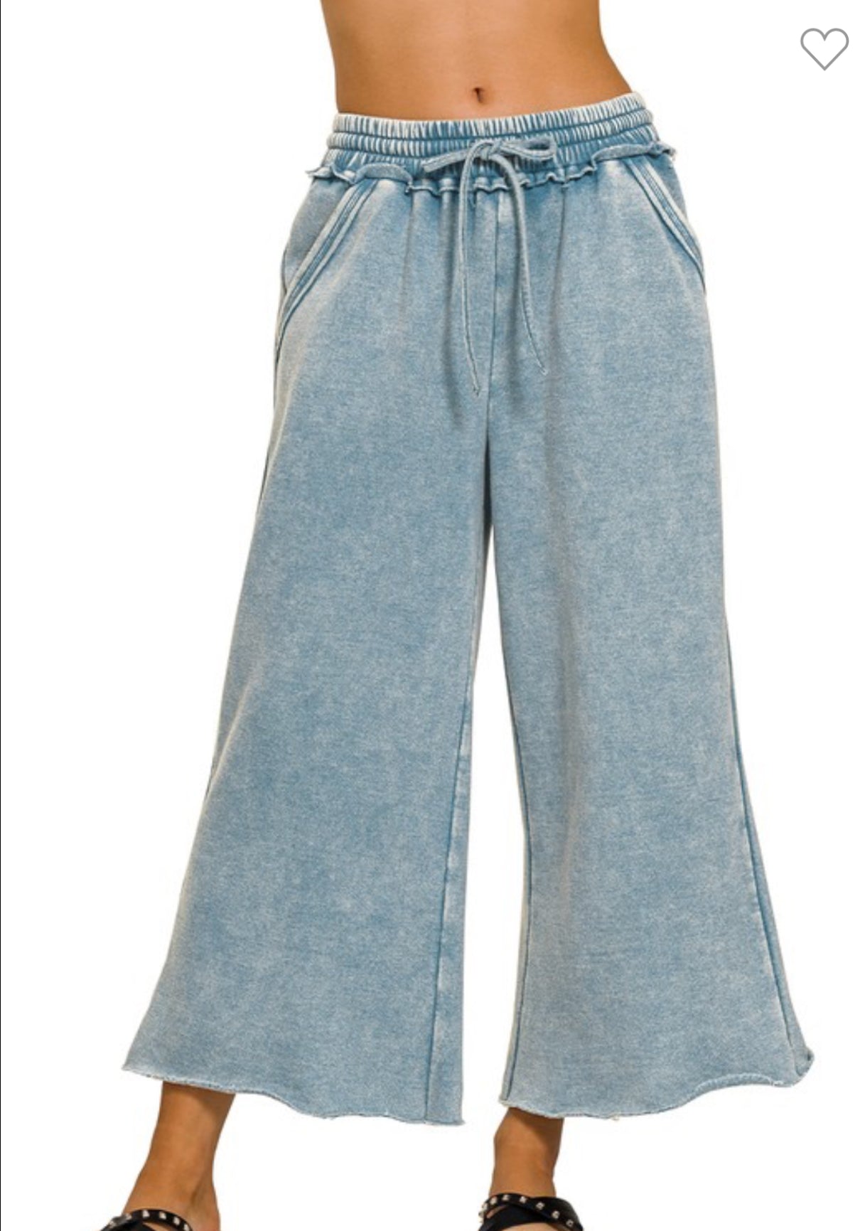 Mineral Wash Sweatpant- Blue