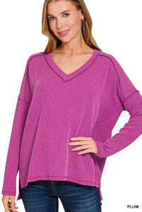 Rib Long Sleeve-S/M L/XL