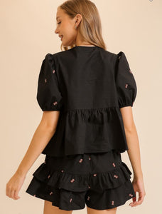 Embroidered FB Set- S M L