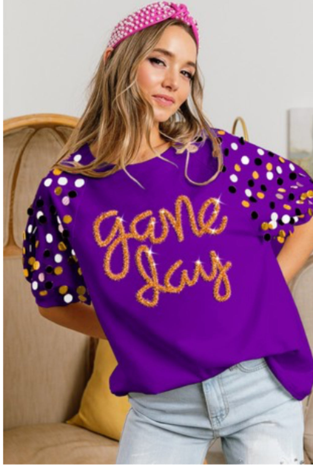Game Day Sequins- S M L XL