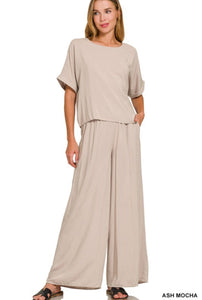 Mocha Linen Set- S M L