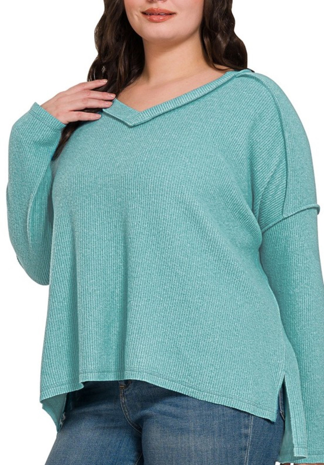 Ribbed Lg Sleeve- SM LXL