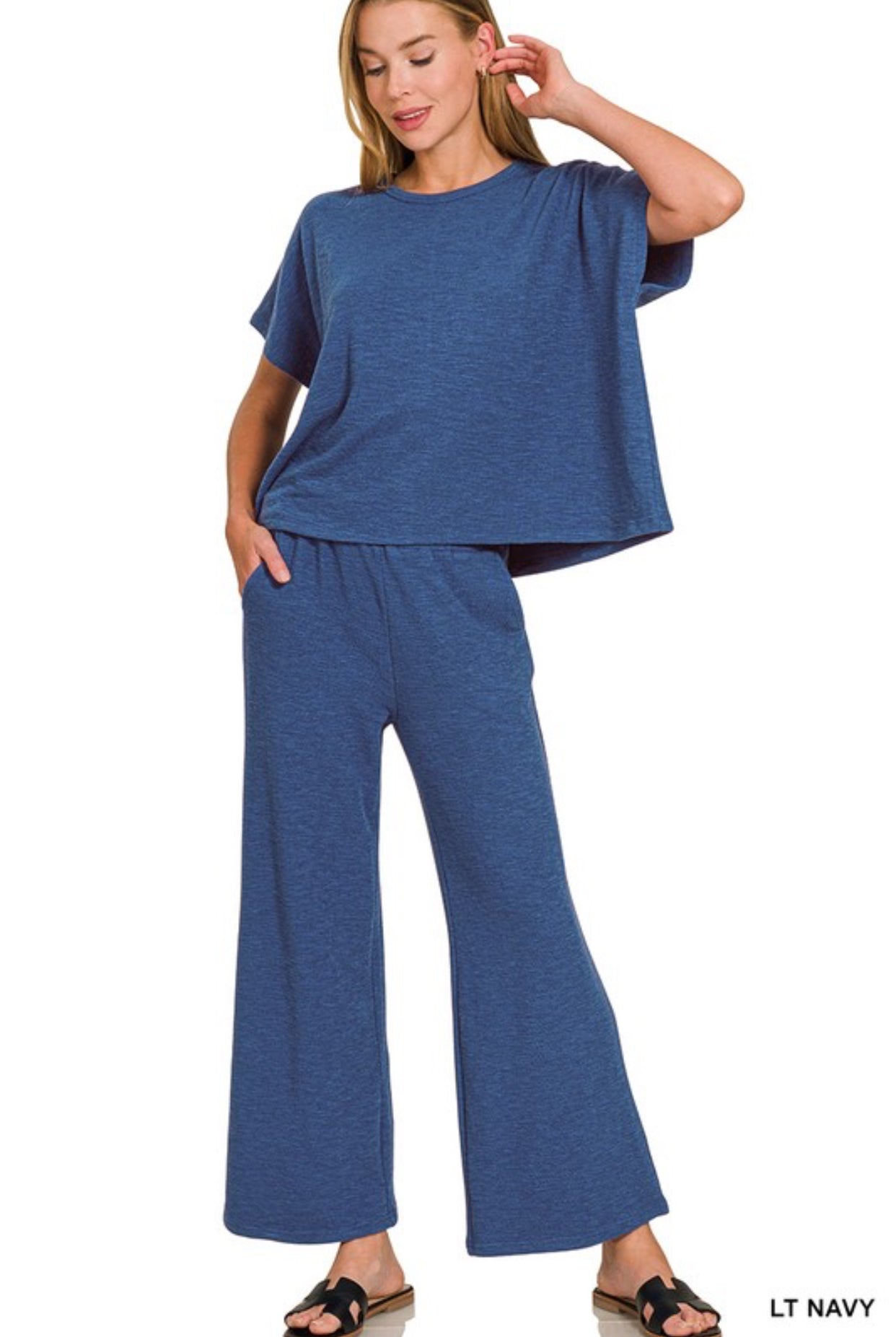 Navy Cotton Set- S M L