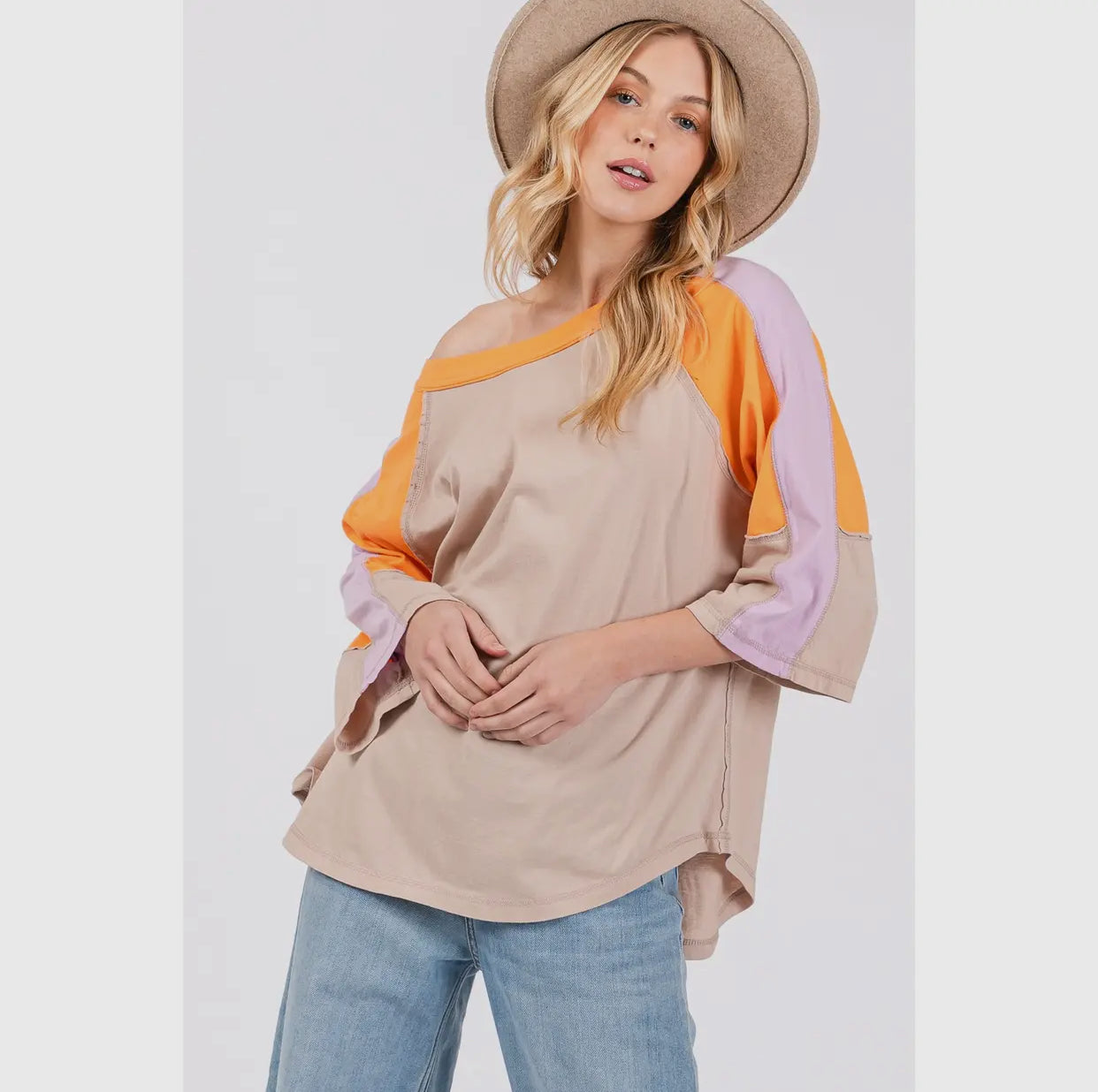 Color Block Tee- S M L