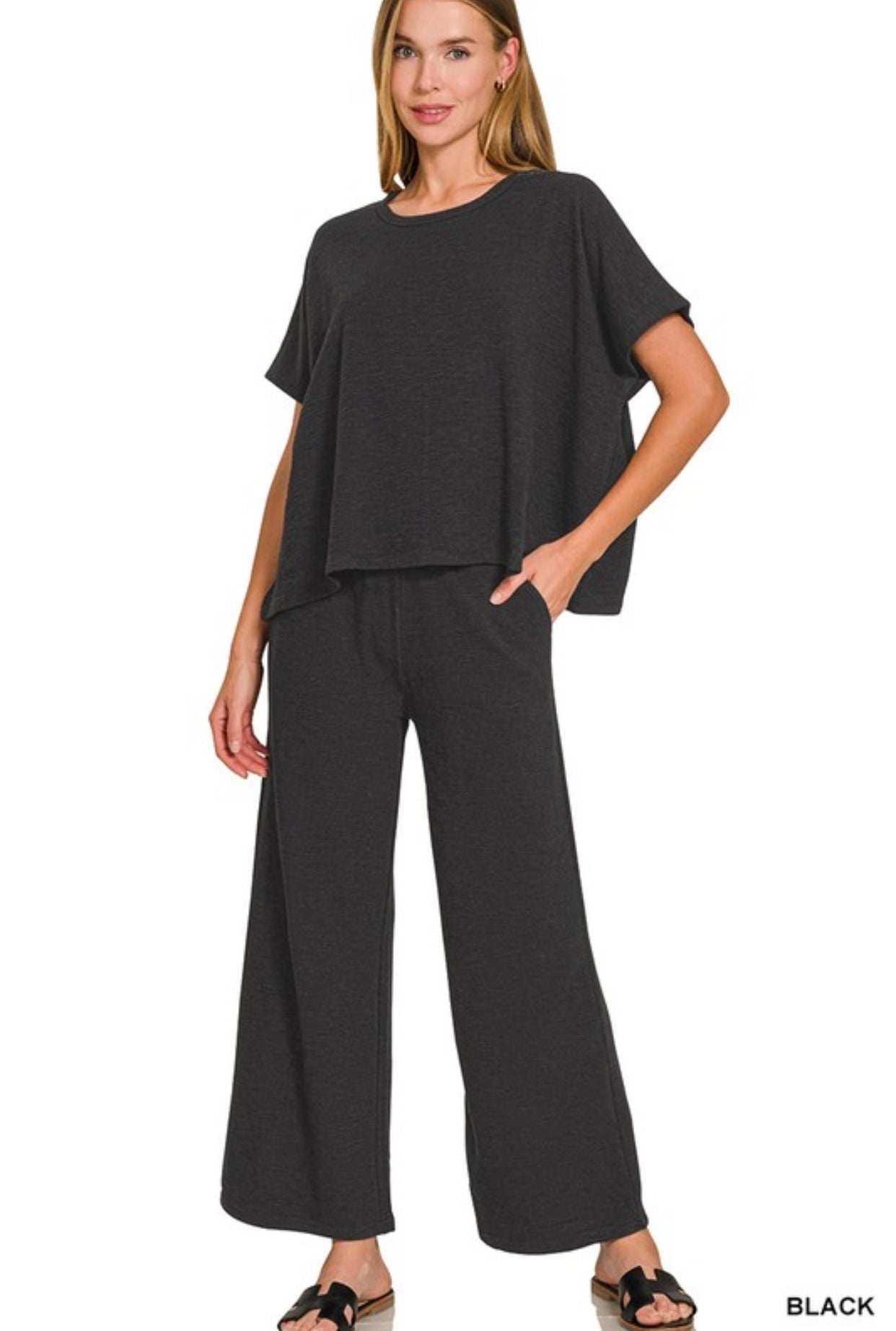 Black Cotton Set- S M L