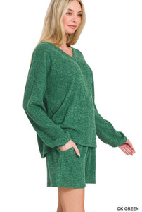 Ribbed Short Set- S M L