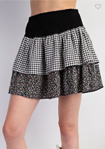 Mixed Print Skirt- S M L