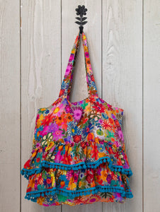 Ruffle Shoulder Bag- Rainbow