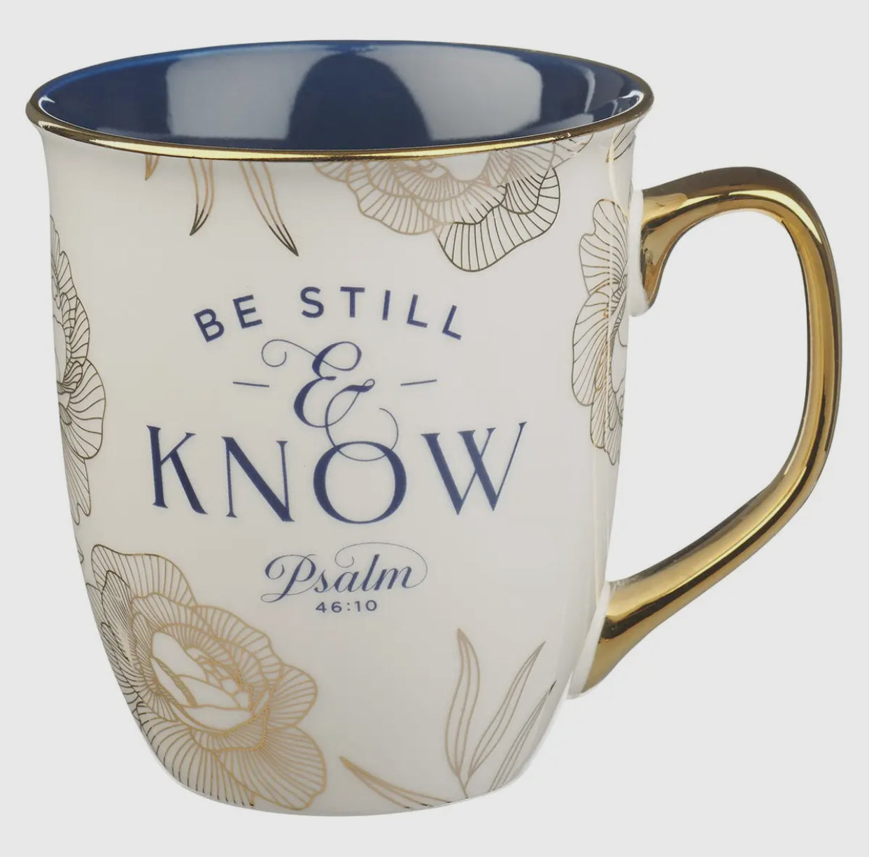 Be Still & Know Mug Navy