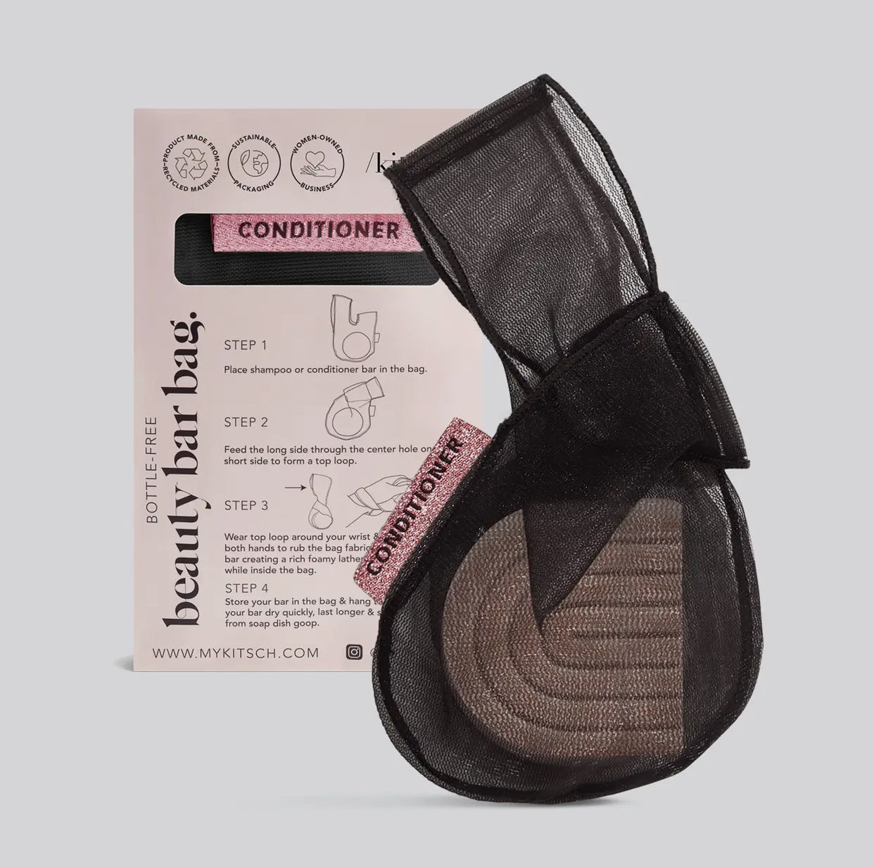 Kitsch- Black Conditioner Bag