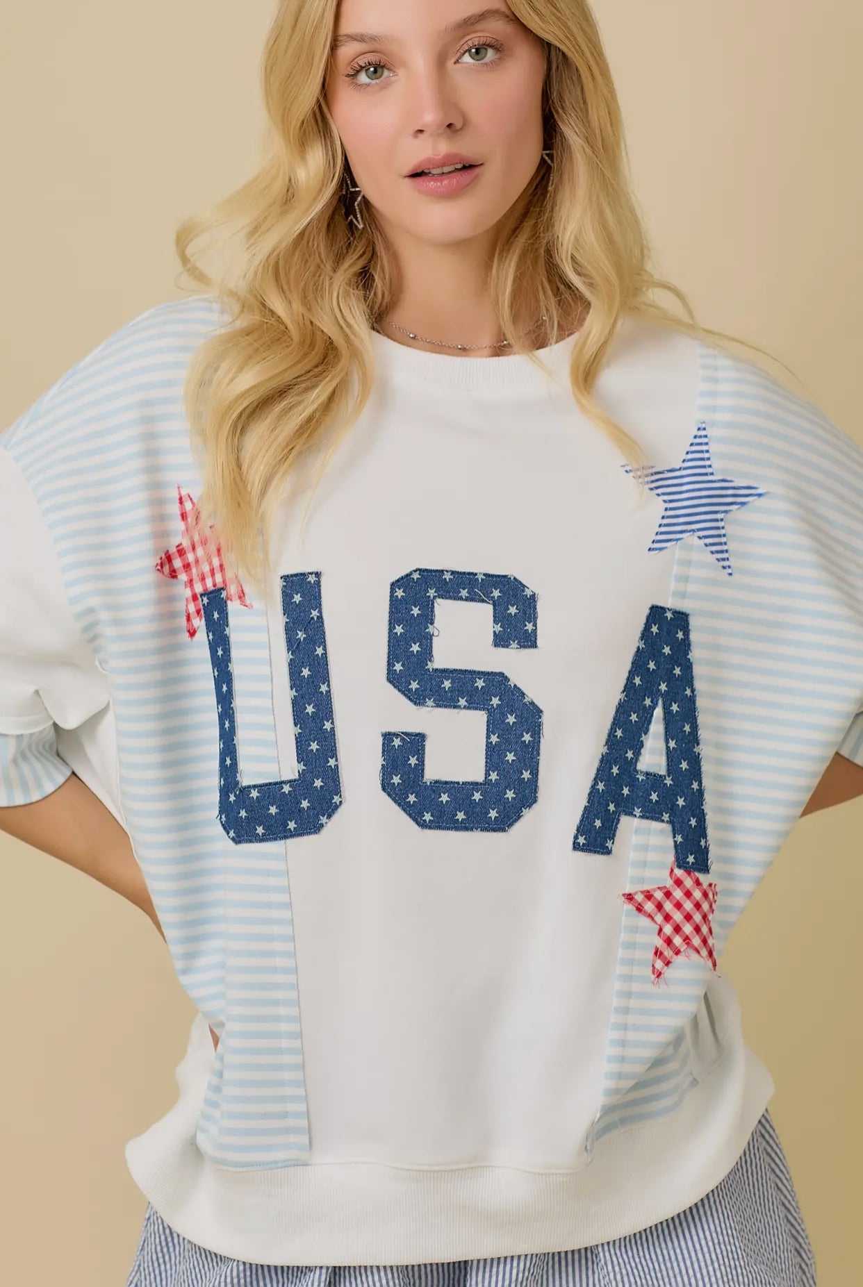 USA Patchwork Top