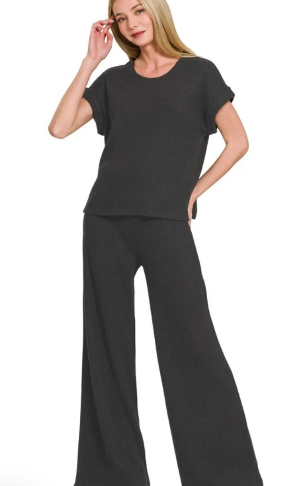 Black Linen Set- S M L