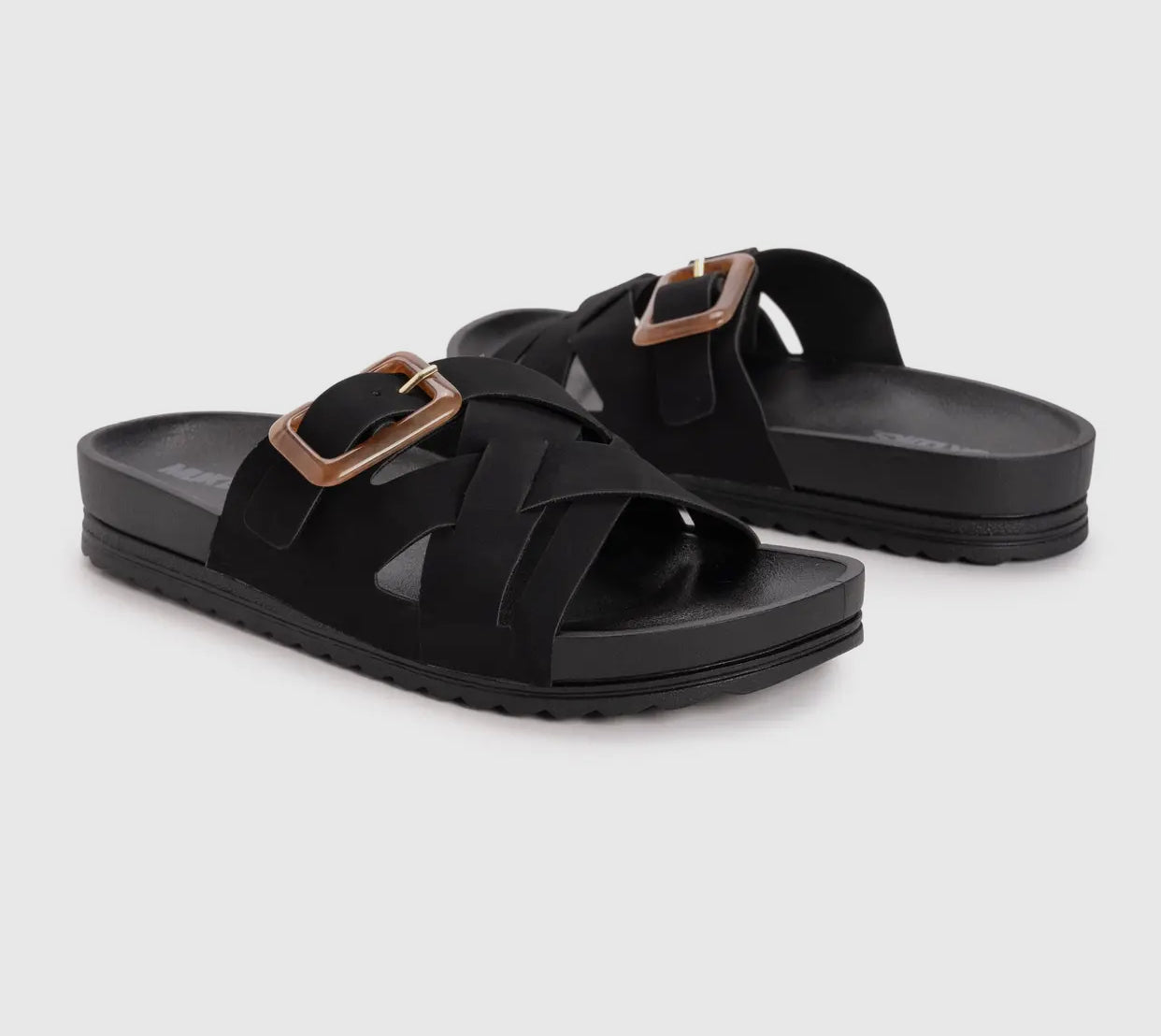 Muk Luks Slides- Black