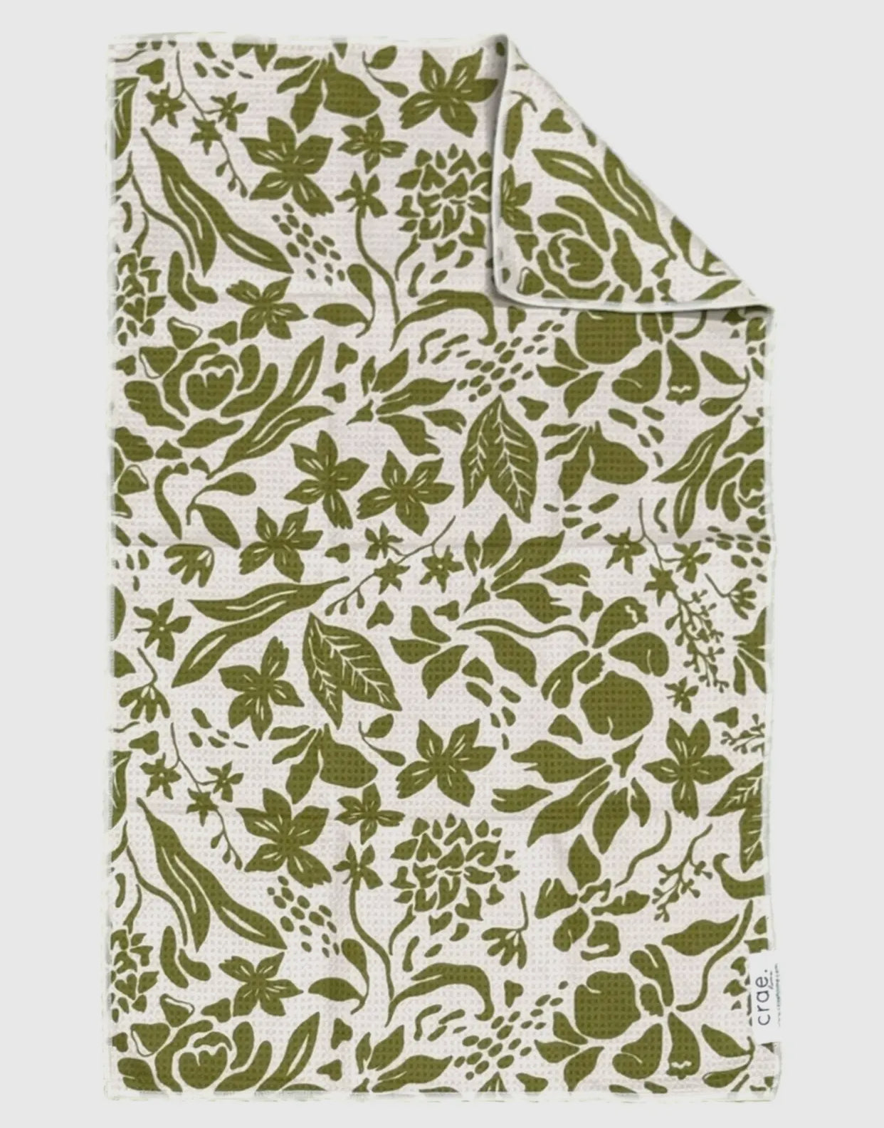 Crae Hand Towel- Green Leaf