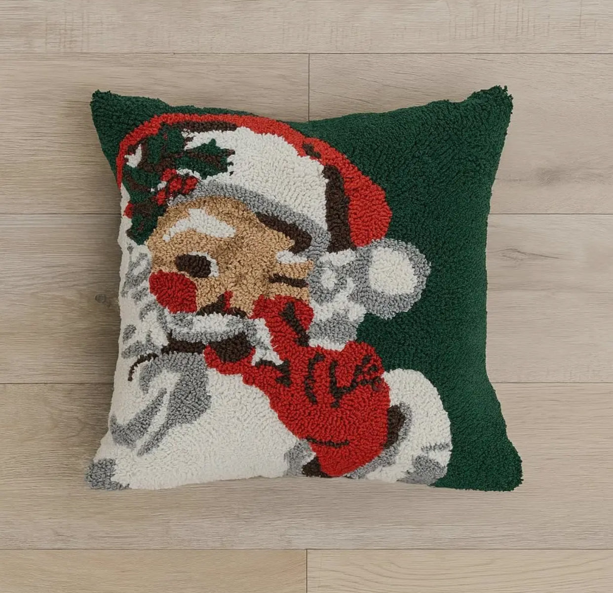 Loop Tufted Santa Pillow