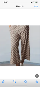 Brown Checked Pant S M L XL