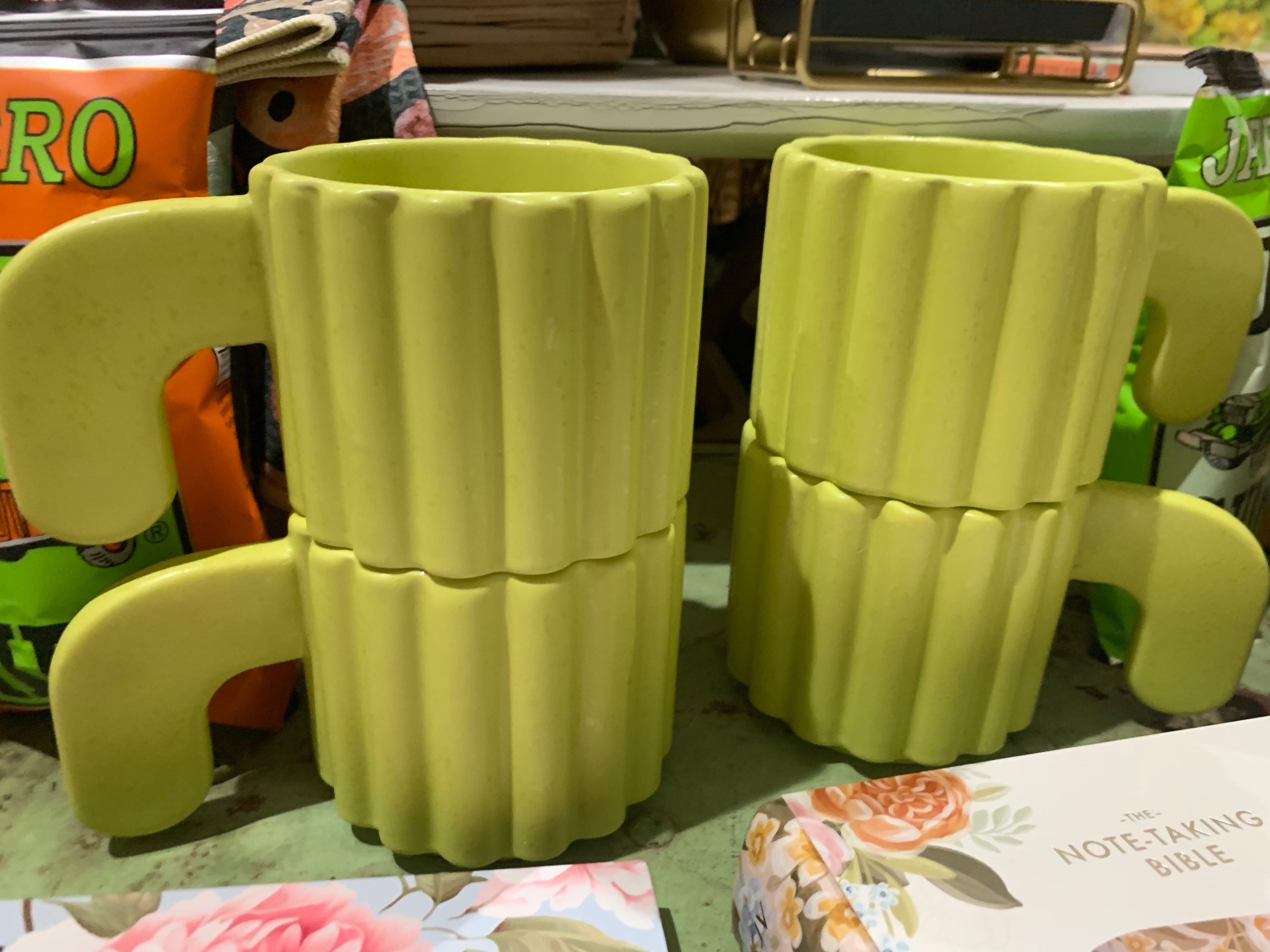 Lime Green Coffee Cups