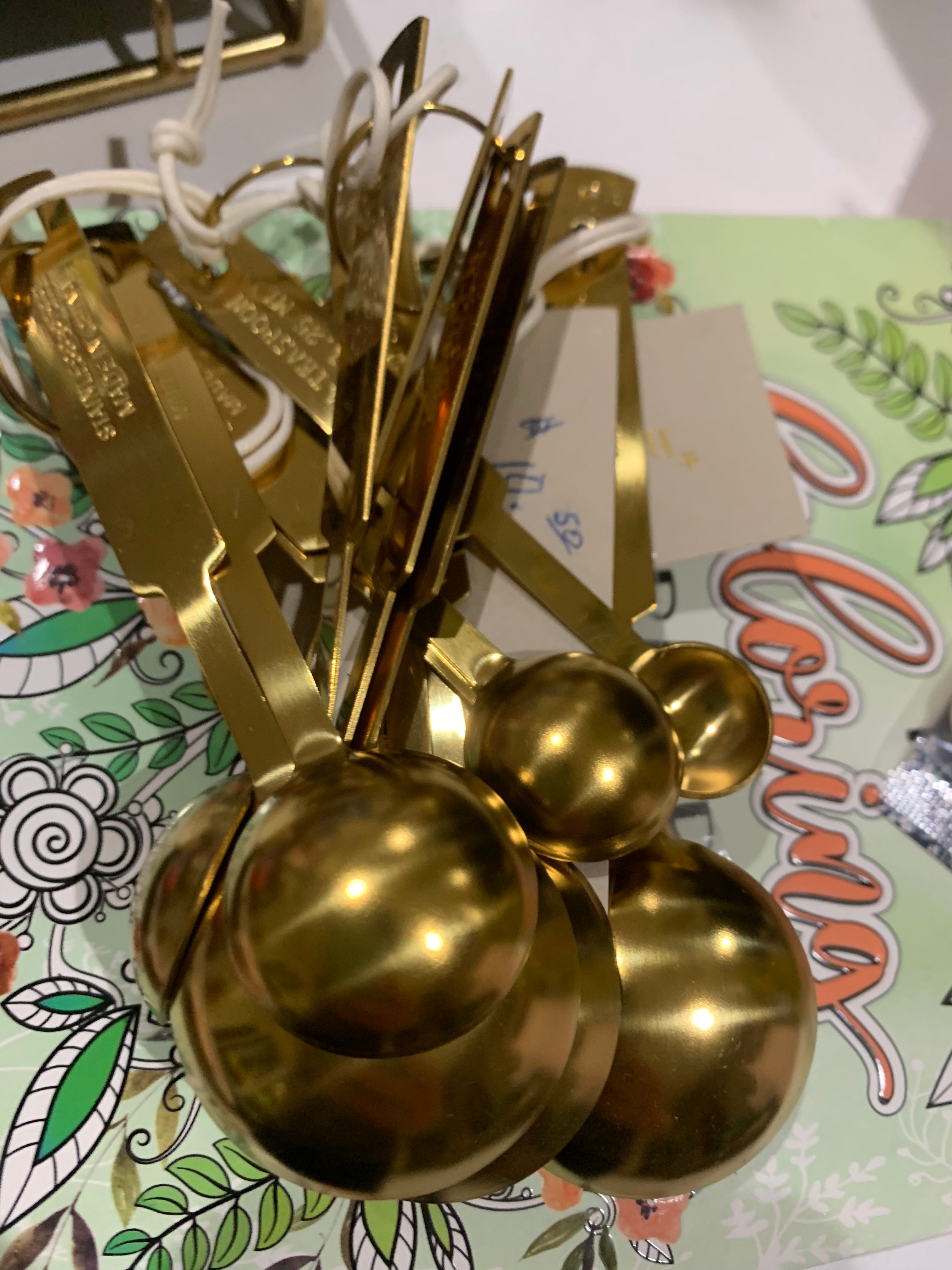 Gold Measuring Spoons
