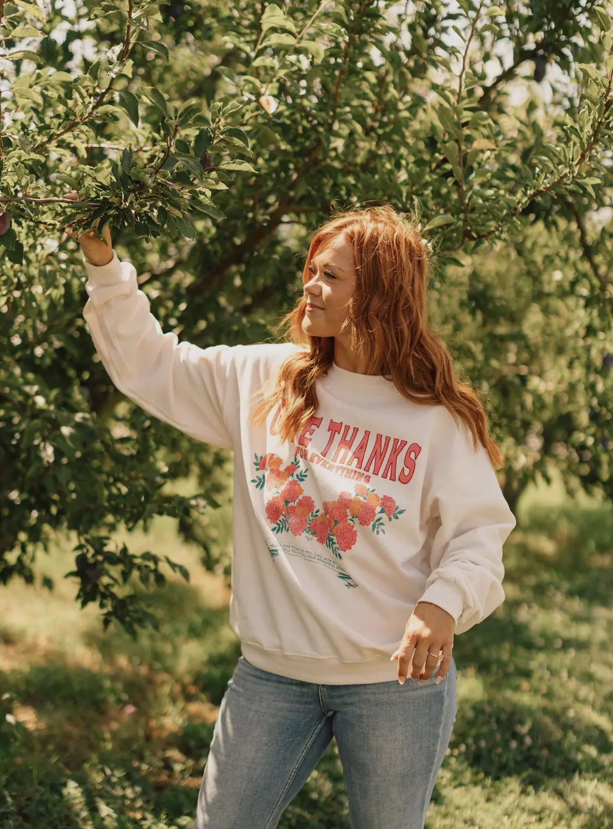 Marigold Give Thanks Sweatshirt